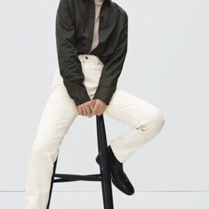 Everlane The Original Cheeky Jean in Ecru Size 24 Crop